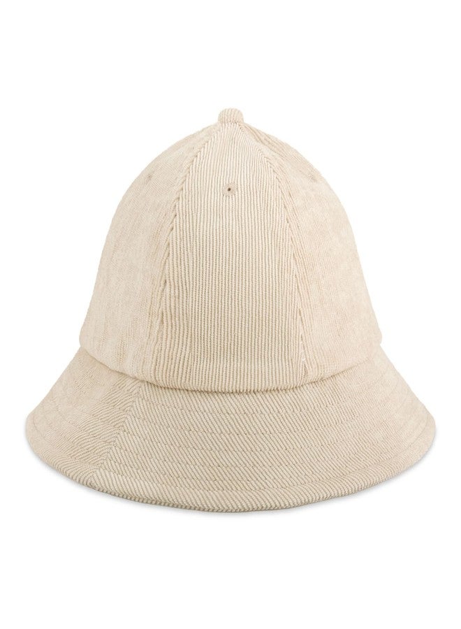 CHOK.LIDS Corduroy Bucket Hats Trendy Lightweight Outdoor Style Plain Soft Cotton Twill Velvet Lining Travel Sun Hat Headwear (Latte) - Image 1